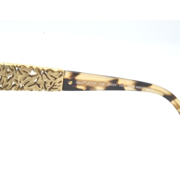 Maui Jim Monstera Mj 747-21B Honey Havana W with 24K Gold main image 8